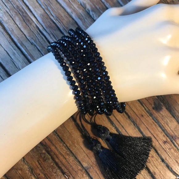 NEW Bracelet Set Evil Eye Hamsa Tassel Jewelry - Picture 3 of 4